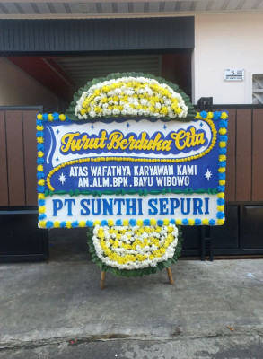 Papan Bunga Duka di Korumba